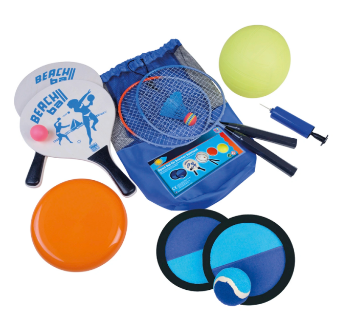 Happy People Sport und Spiele Set, 5 Freizeitspiele, 13-teilig, 75201